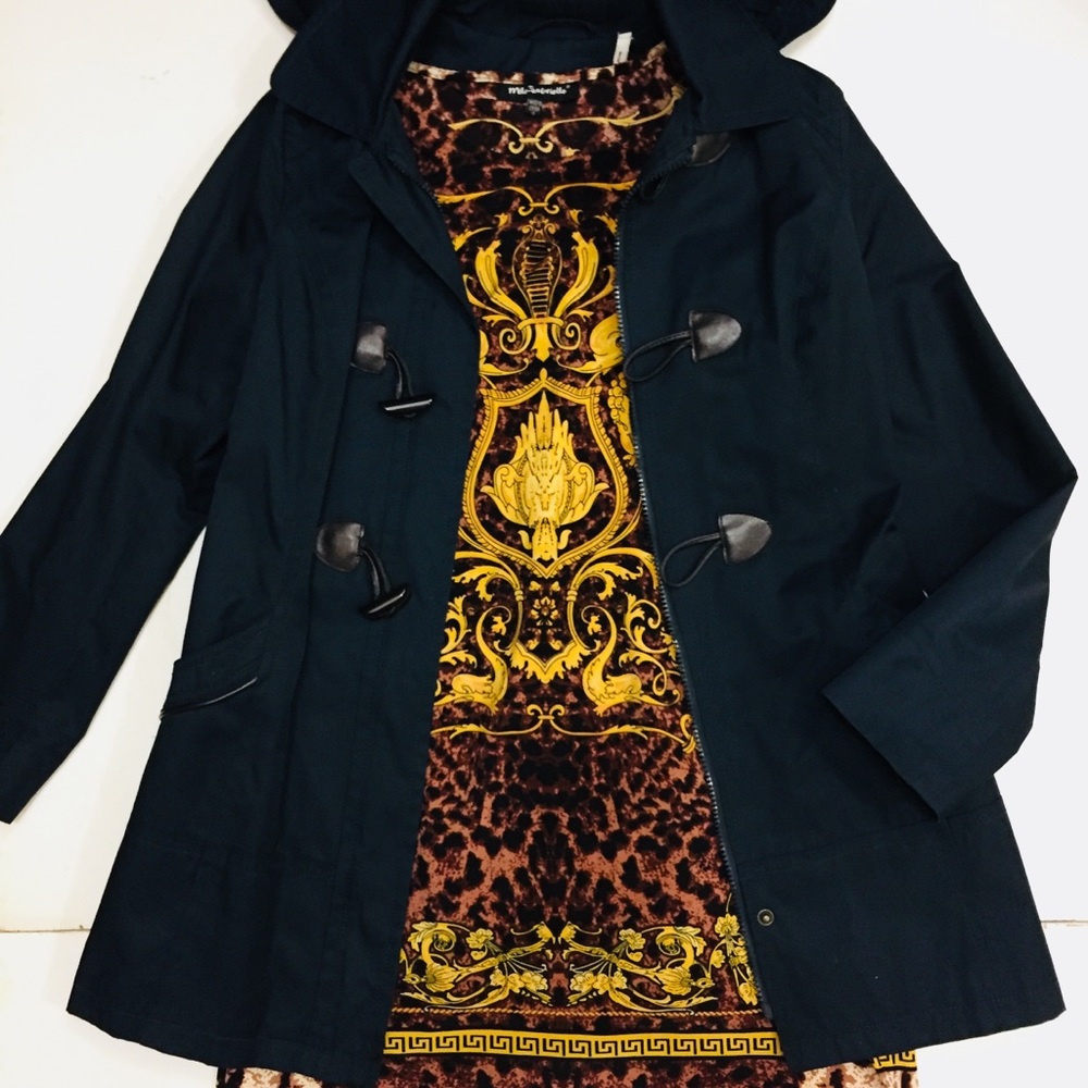 🌹HP🌹Stylish Hooded Toggle Light weight Trench Coat Utility Tailored Blazer - Picture 1 of 7